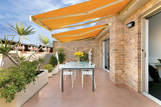 two Series K300 Retractable Awnings